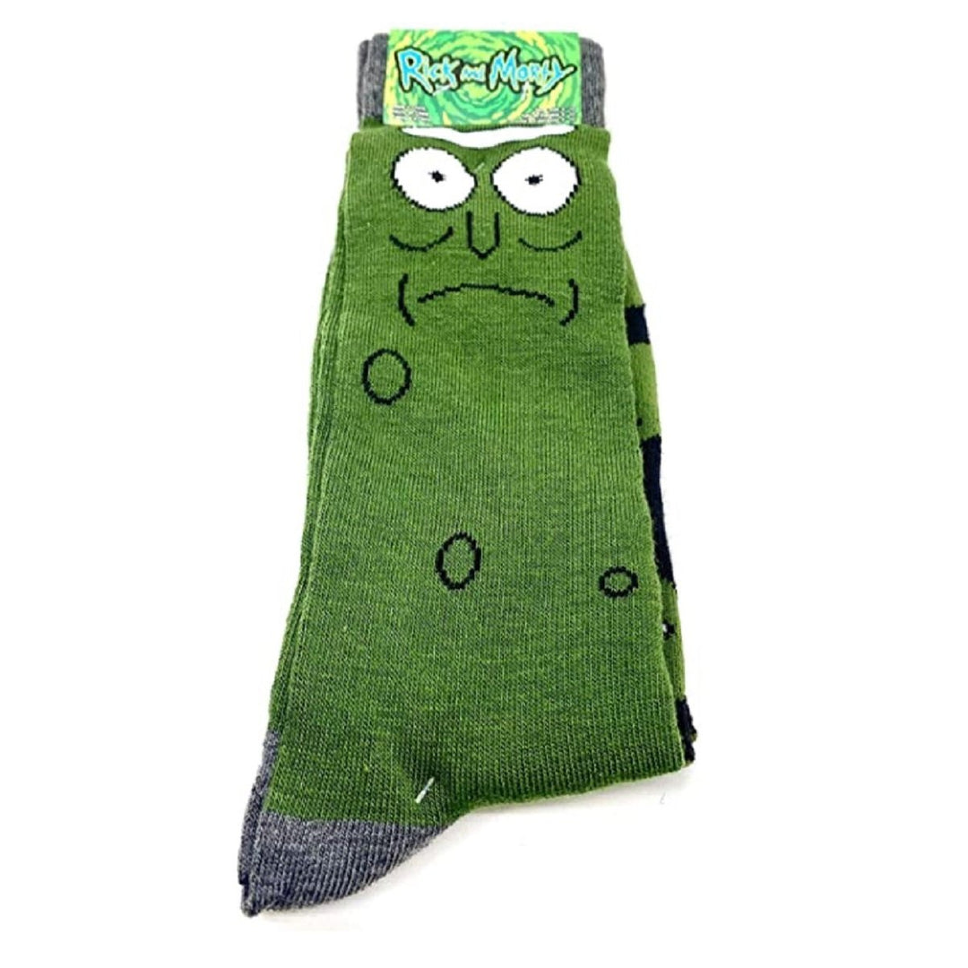 Rick and Morty Pickle Rick 2-Pack Crew Socks