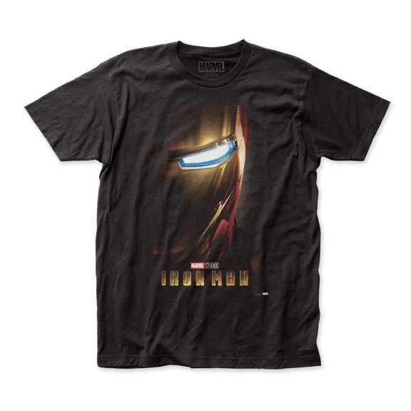 Iron Man Movie Poster Fitted Adult T-Shirt