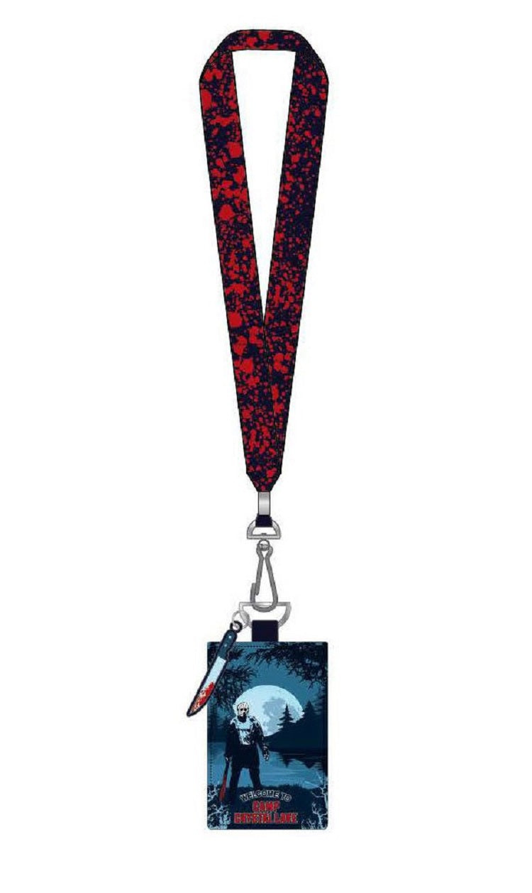 Loungefly Friday the 13th Camp Crystal Lake Lanyard with Cardholder