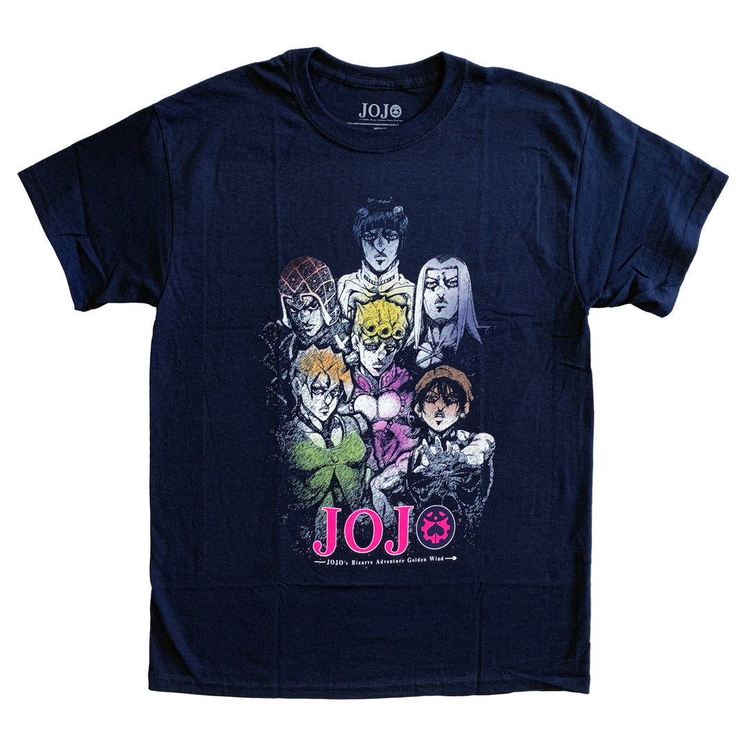 Jojo Bizarre Adventure S4 Main Group Anime Adult T-Shirt