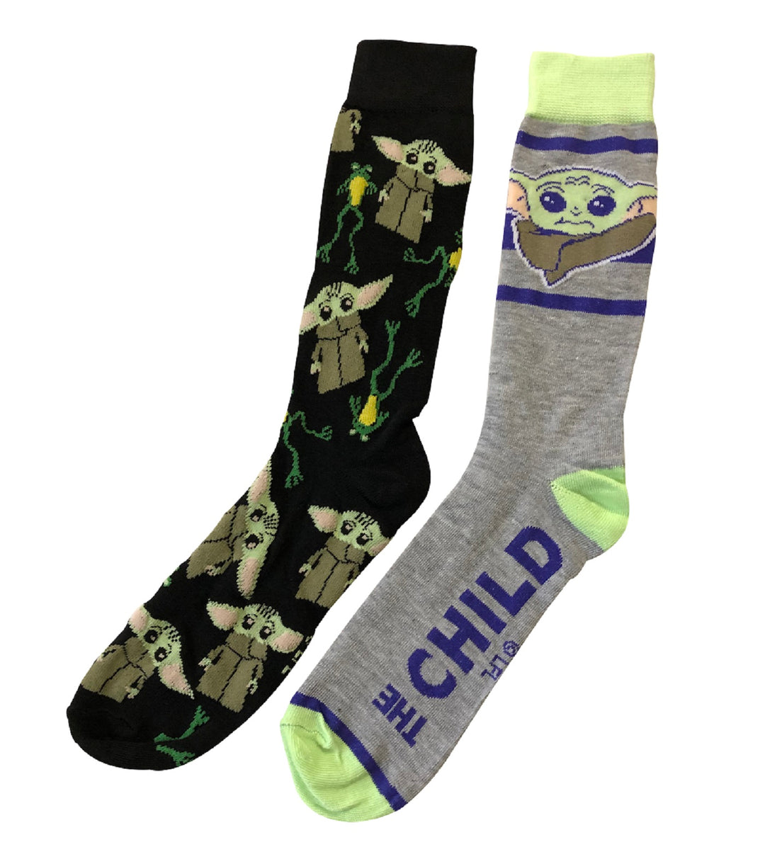 Star Wars The Mandalorian The Child With Frog 2-Pack Crew Socks