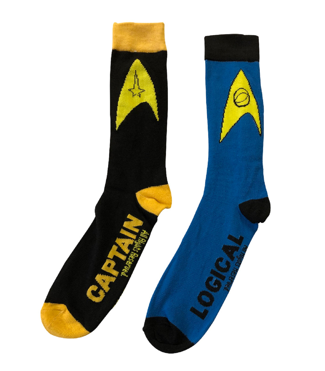 Star Trek Logical Captain 2-Pack Crew Socks