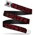 Deadpool Logo Repeat Marvel Comics Seatbelt Belt
