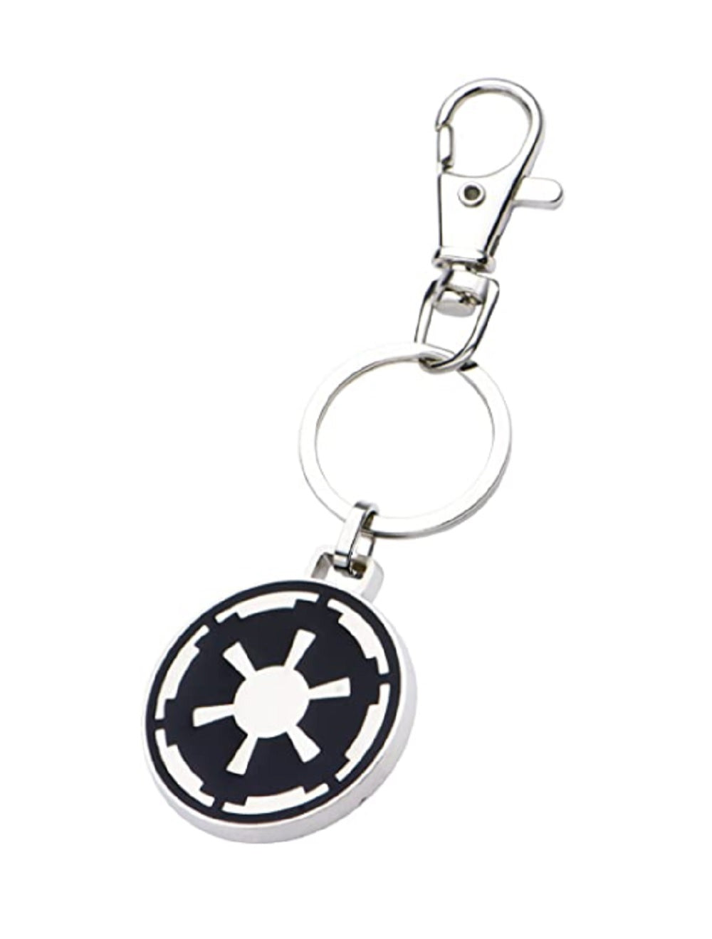 Star Wars Base Metal Imperial Symbol with Stainless Steel Key Chain