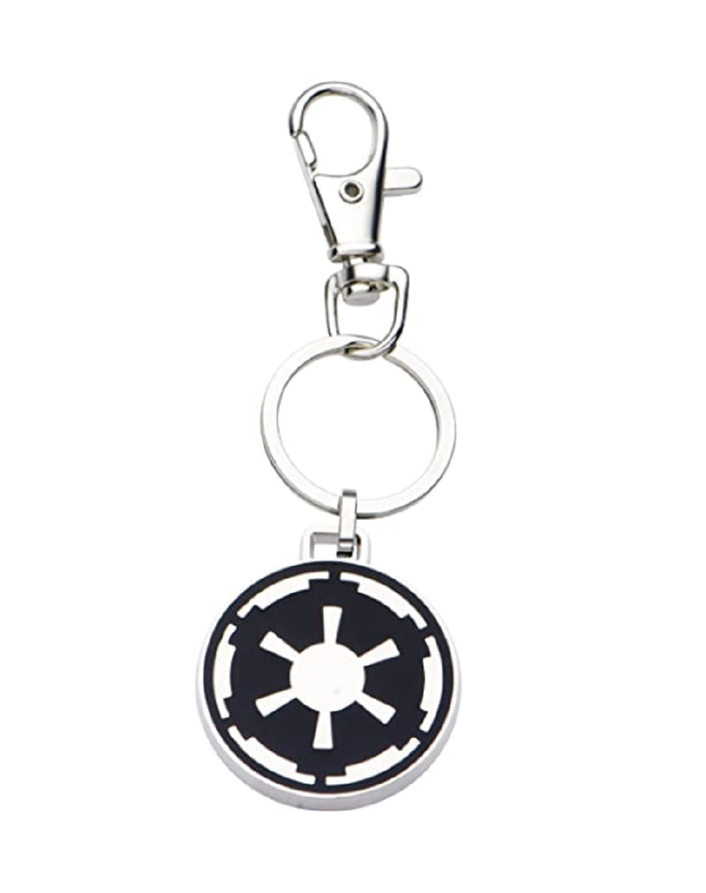 Star Wars Base Metal Imperial Symbol with Stainless Steel Key Chain