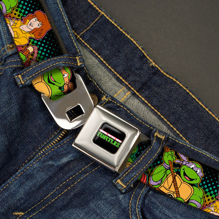 Teenage Mutant Ninja Turtles April Pose Full Color Seatbelt Belt
