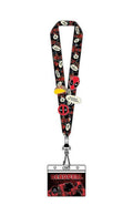 Loungefly Marvel Deadpool Lanyard with 4 Enamel Pins Set