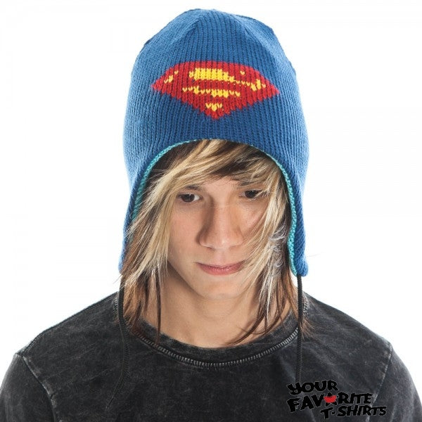 Funko Superman Symbol DC Comics Reversible Laplander Beanie