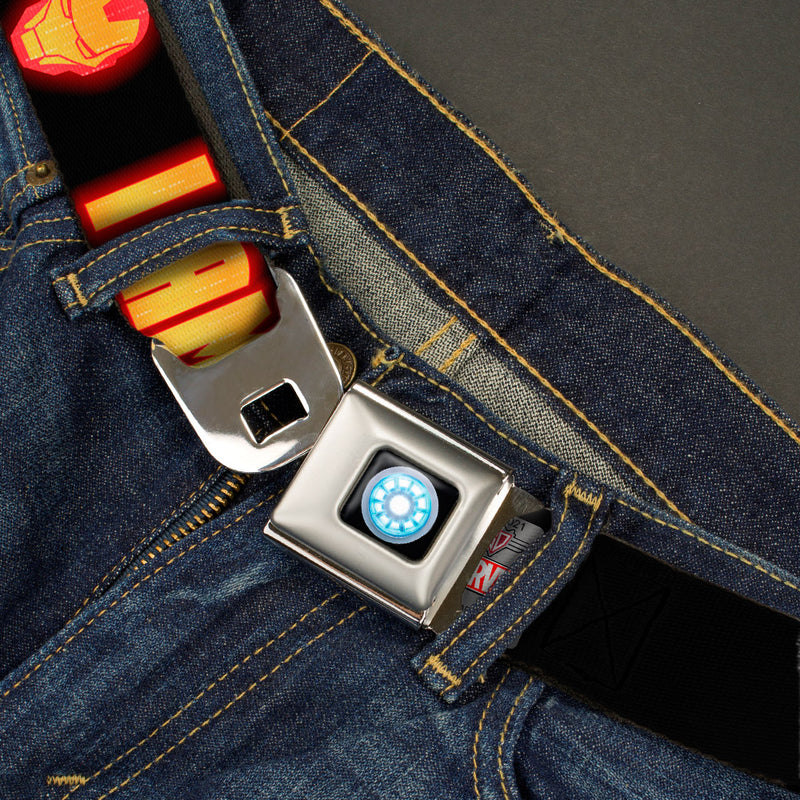 Marvel Iron Man Arc Reactor I AM Iron Man Full Color Seatbelt Belt