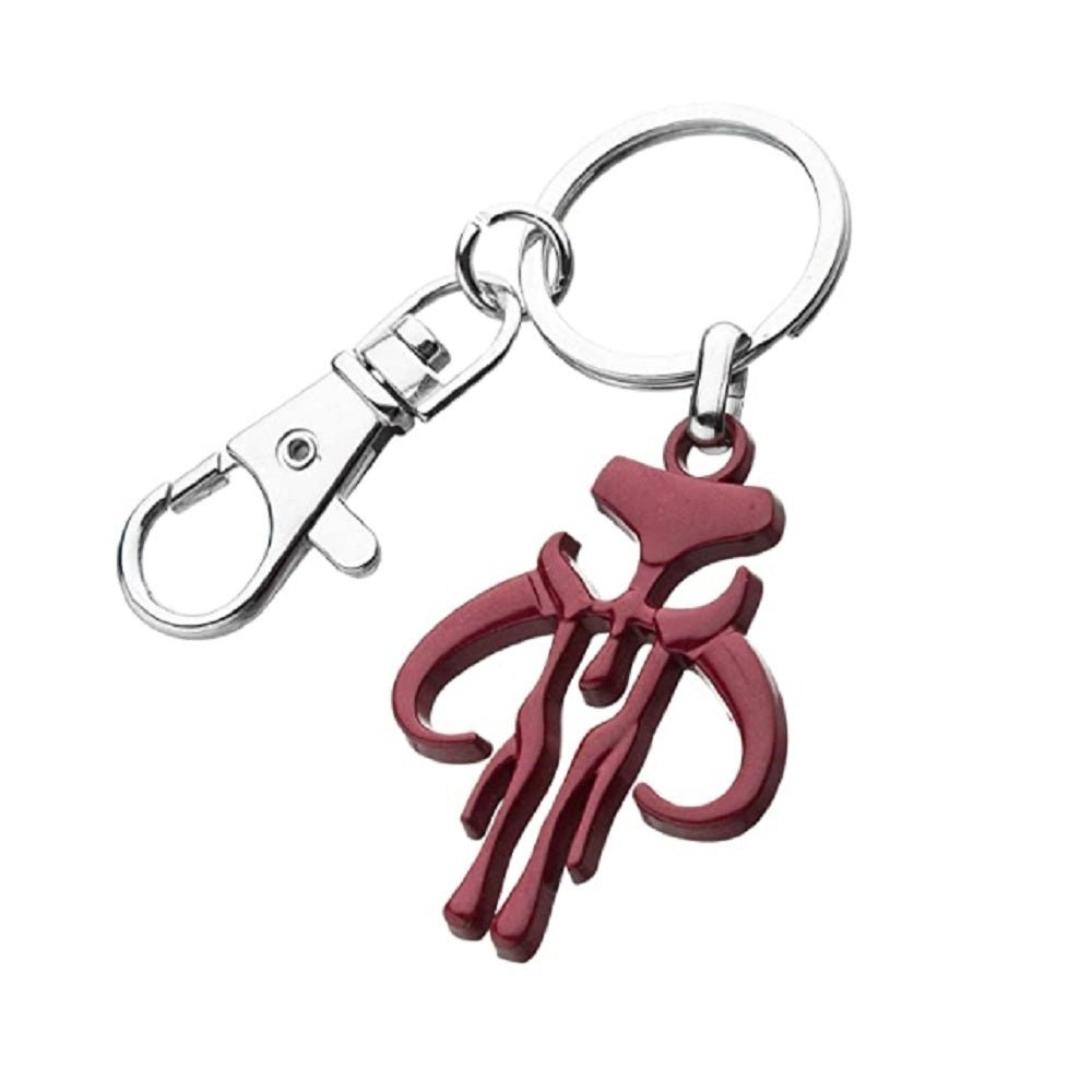 Star Wars Boba Fett Mandalorian Symbol Stainless Steel Key Chain