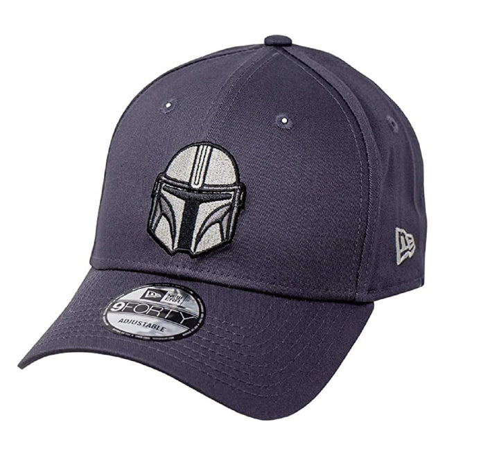 New Era Star Wars The Mandalorian Helmet 9Forty Adjustable Hat Grey
