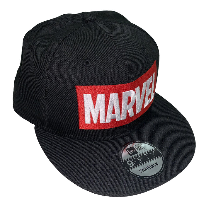 Marvel Comics Logo New Era 9Fifty Black Snapback Cap Hat