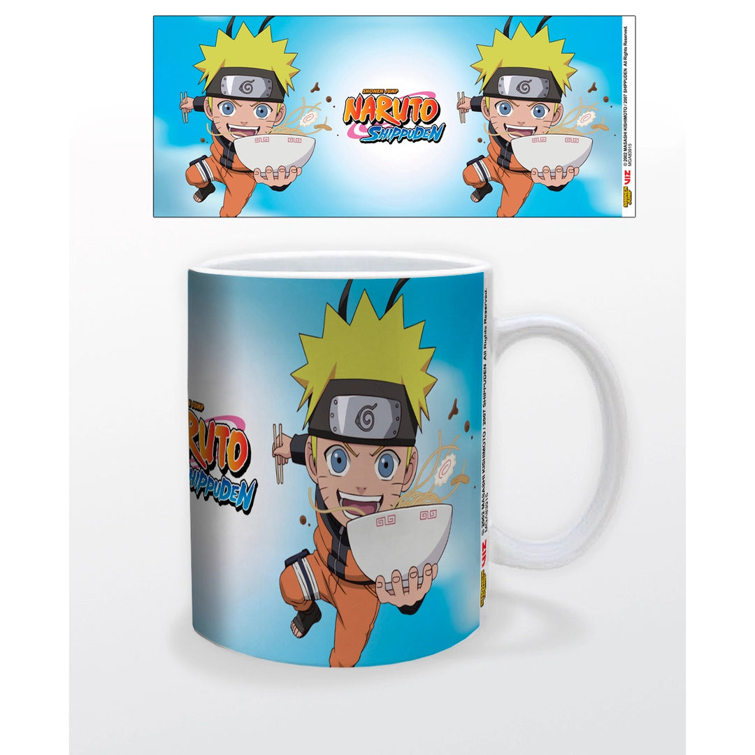 Naruto Shippuden - Chibi Naruto With Ramen Bowl - Ceramic Coffee Mug
