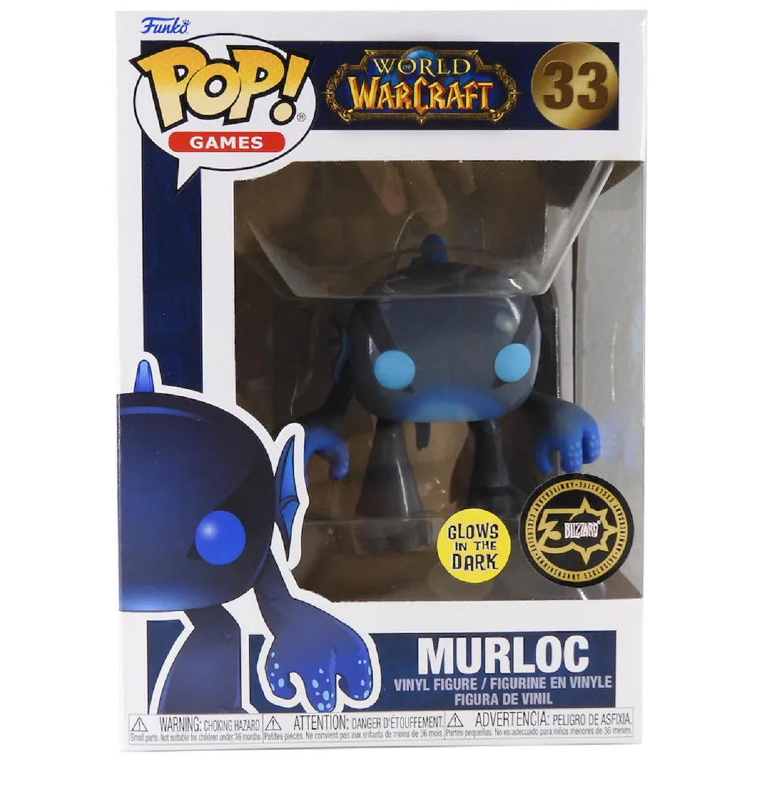 Funko Pop! World Of Warcraft Murloc GITD Blizzard 30th Exclusive Vinyl Figure