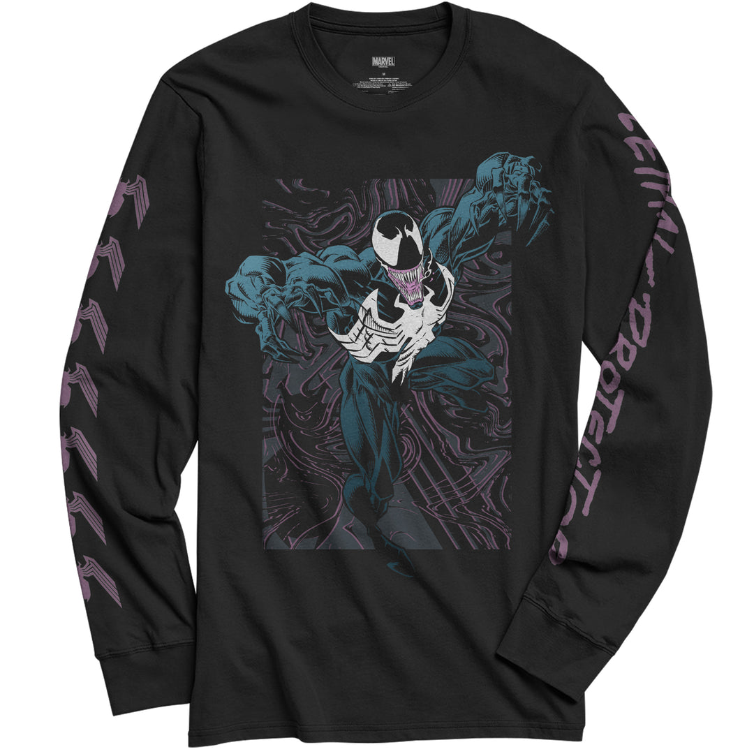 Venom Lethal Protector Dark Soul Marvel Comics Adult Long Sleeve T Shirt