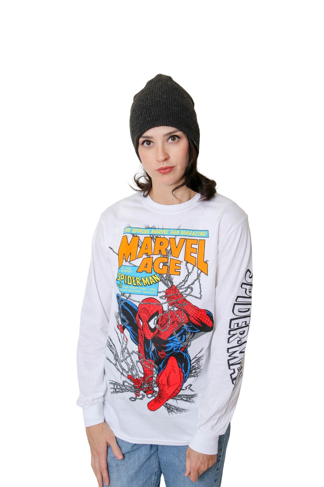 Spider-Man 90's Marvel Age Marvel Adult Long Sleeve T Shirt