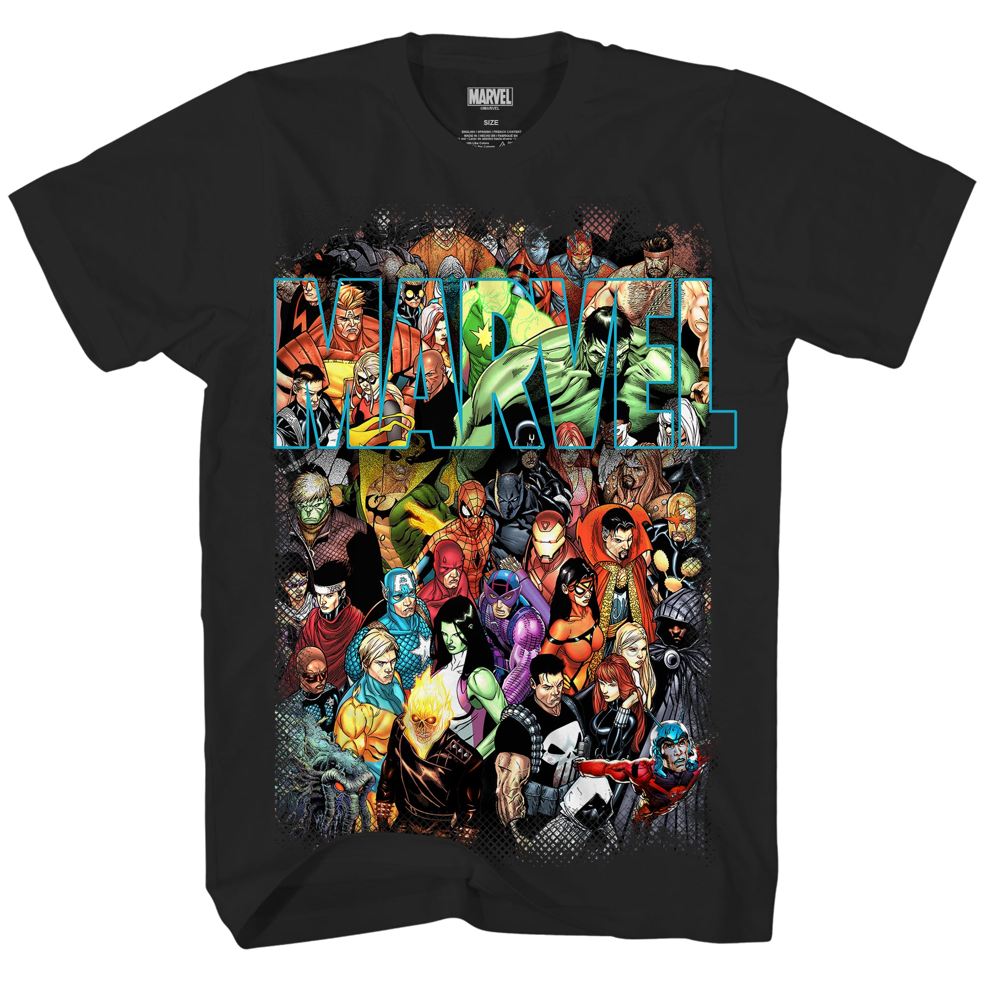 Marvel Team Up Group Shot Marvel Comics Adult T-Shirt