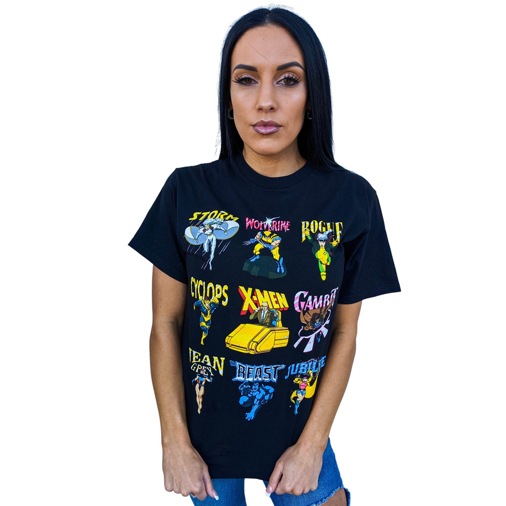 X-Men 90's Animated Series Group Marvel Comics Adult T Shirt
