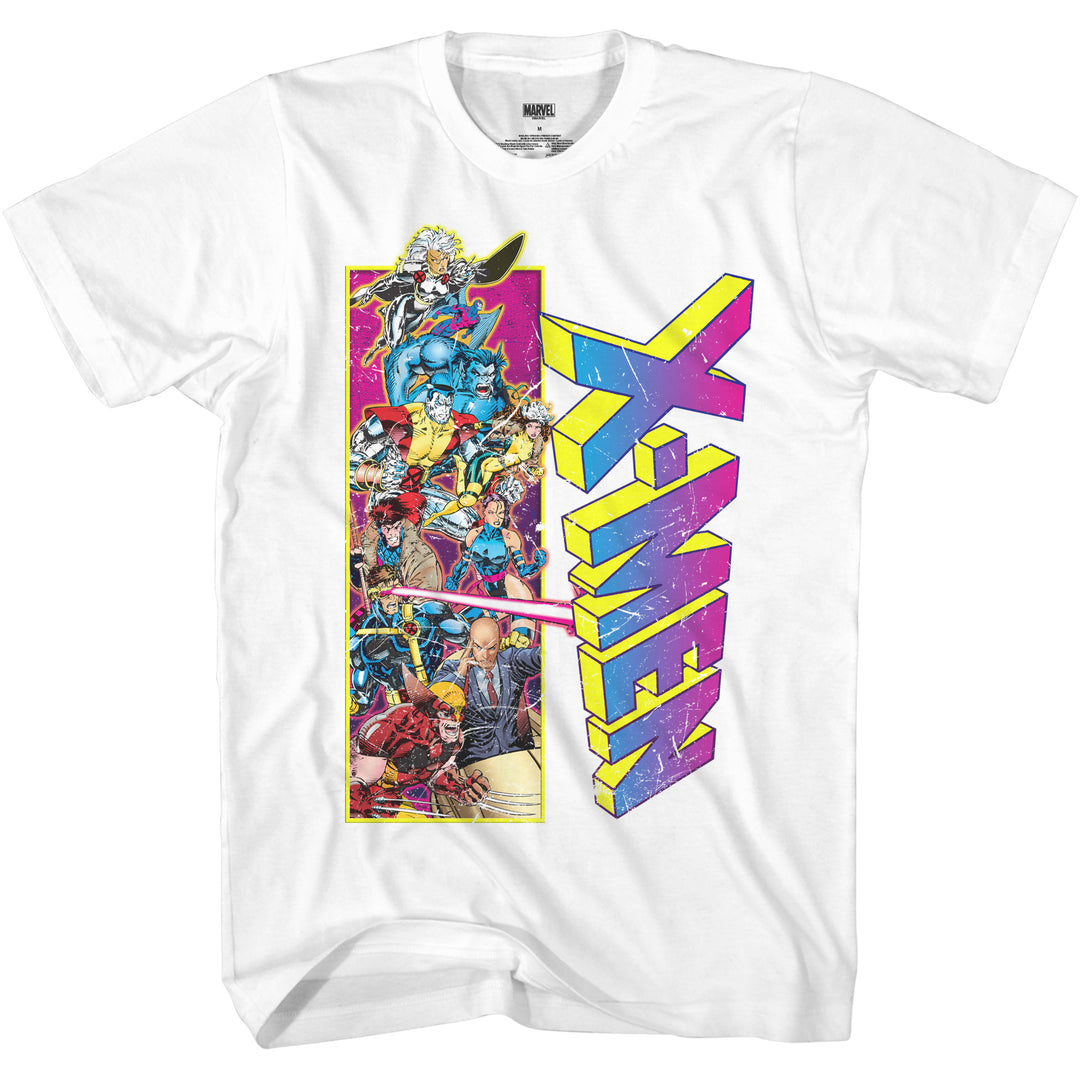 Marvel X-Men 90's Team Wolverine Gambit Rogue Cyclopes Men's T-Shirt