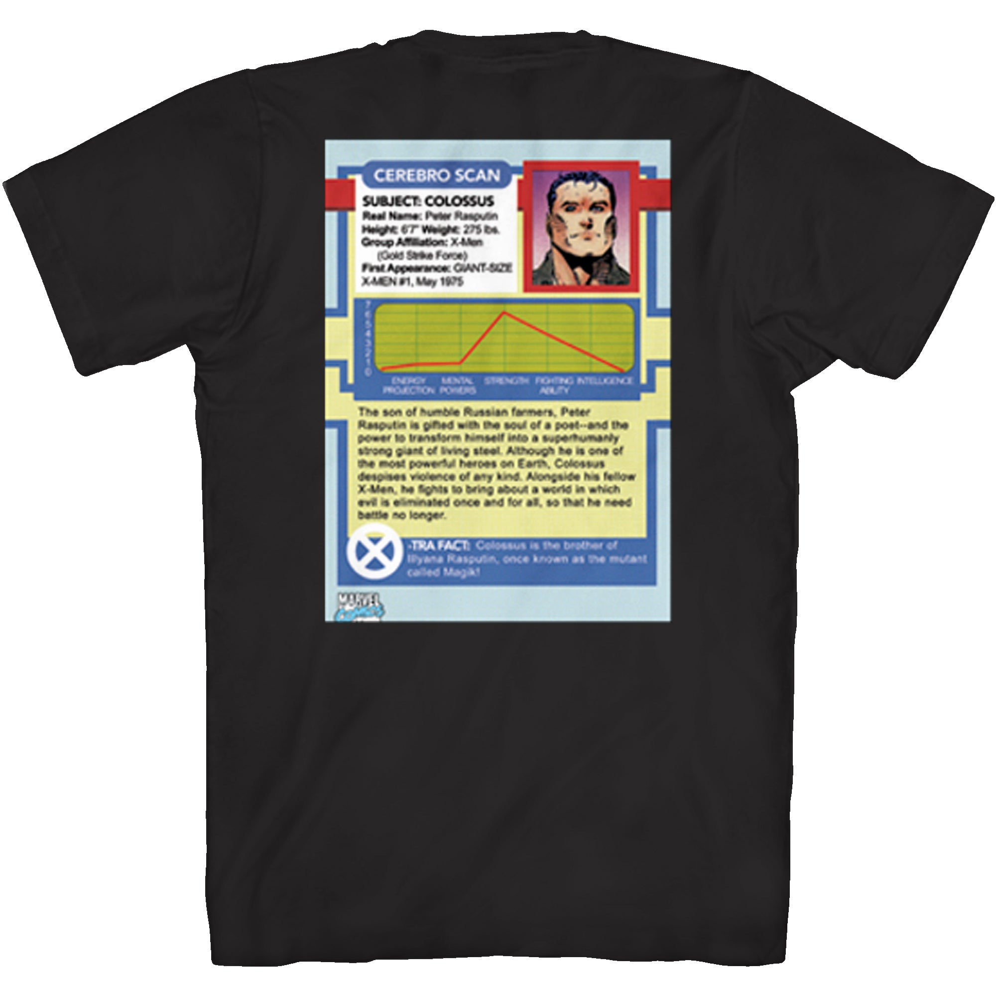 X-Men Colossus 90's Trading Card by Jim Lee Marvel Comics Adult T