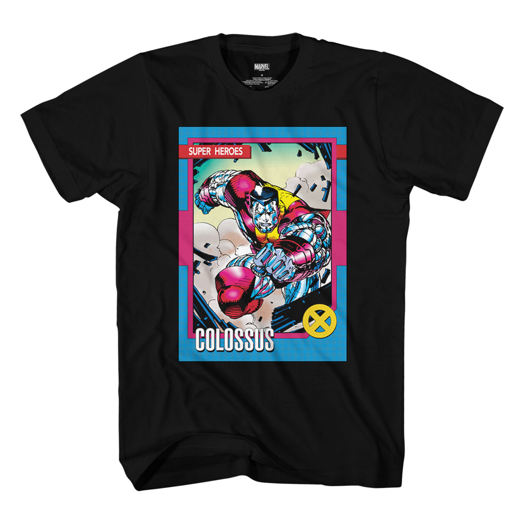 X-Men Colossus 90's Trading Card by Jim Lee Marvel Comics Adult T-Shirt