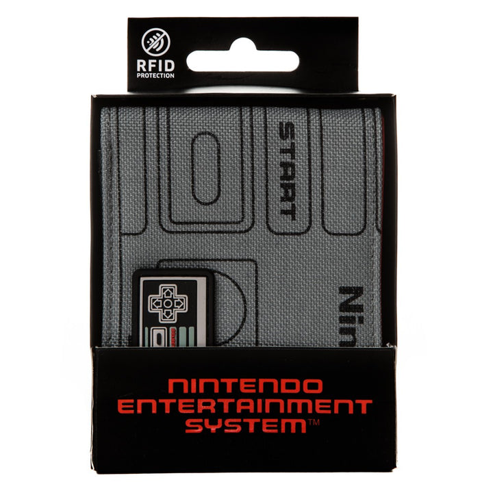Nintendo NES Controller Mixed Material Bifold Wallet
