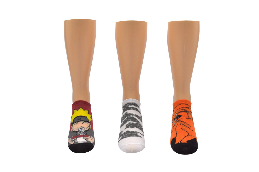 Naruto Shippuden Socks Anime Ankle Socks 3 Pack