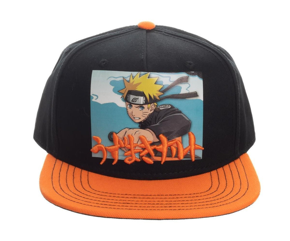 Naruto Shippuden Anime Orange Snapback Hat Cap