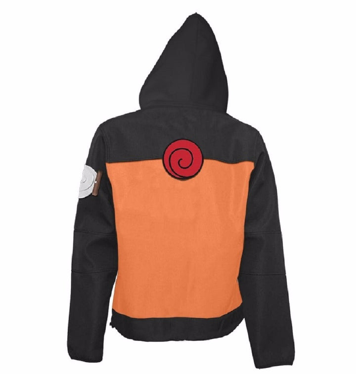 Naruto Shippuden Naruto Costume Adult Zip Up Hoodie