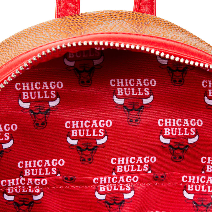 Loungefly NBA Chicago Bulls Basketball Logo Mini Backpack
