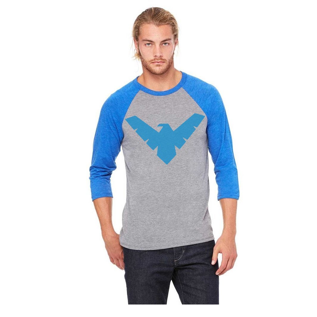 Nightwing Symbol DC Comics Baseball T-Shirt