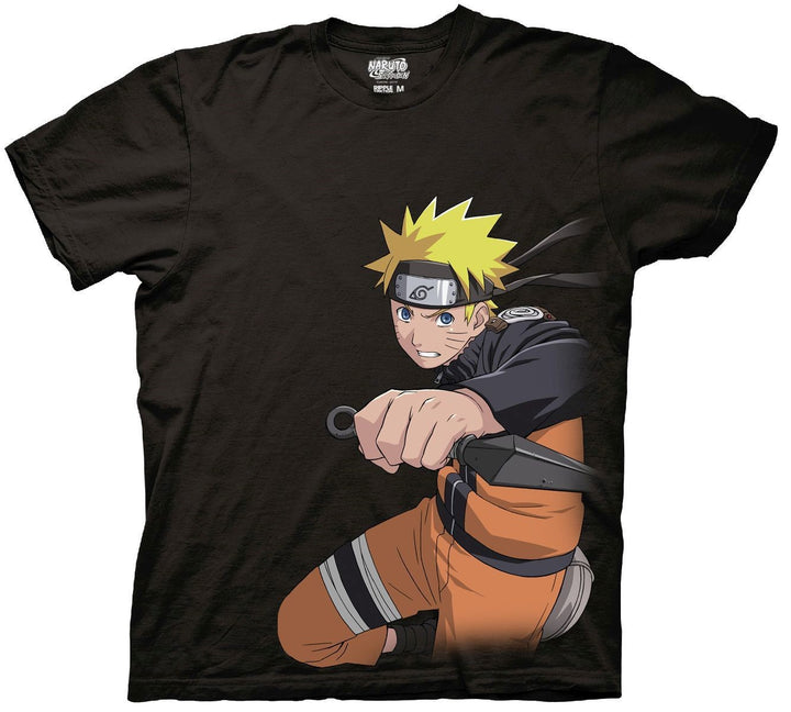 Naruto Shippuden - Naruto With Kunai Adult T Shirt