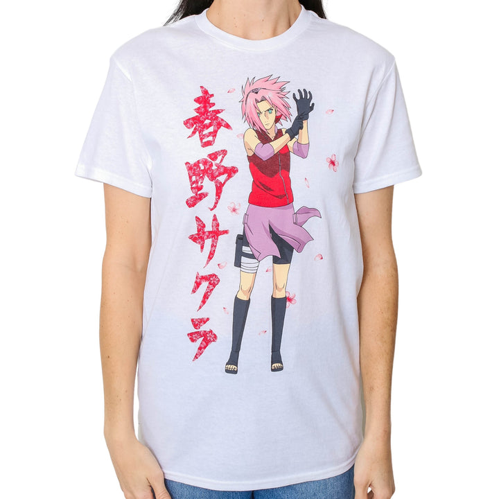 Naruto Shippuden Sakura Cherry Blossoms Anime Adult T-Shirt