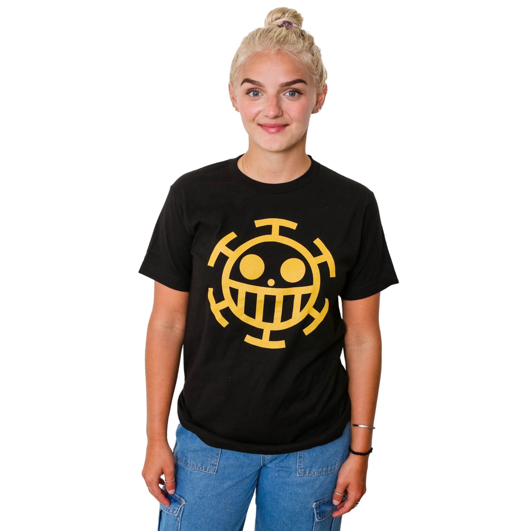 One Piece Trafalgar Law Pirate Symbol Anime Adult T-Shirt