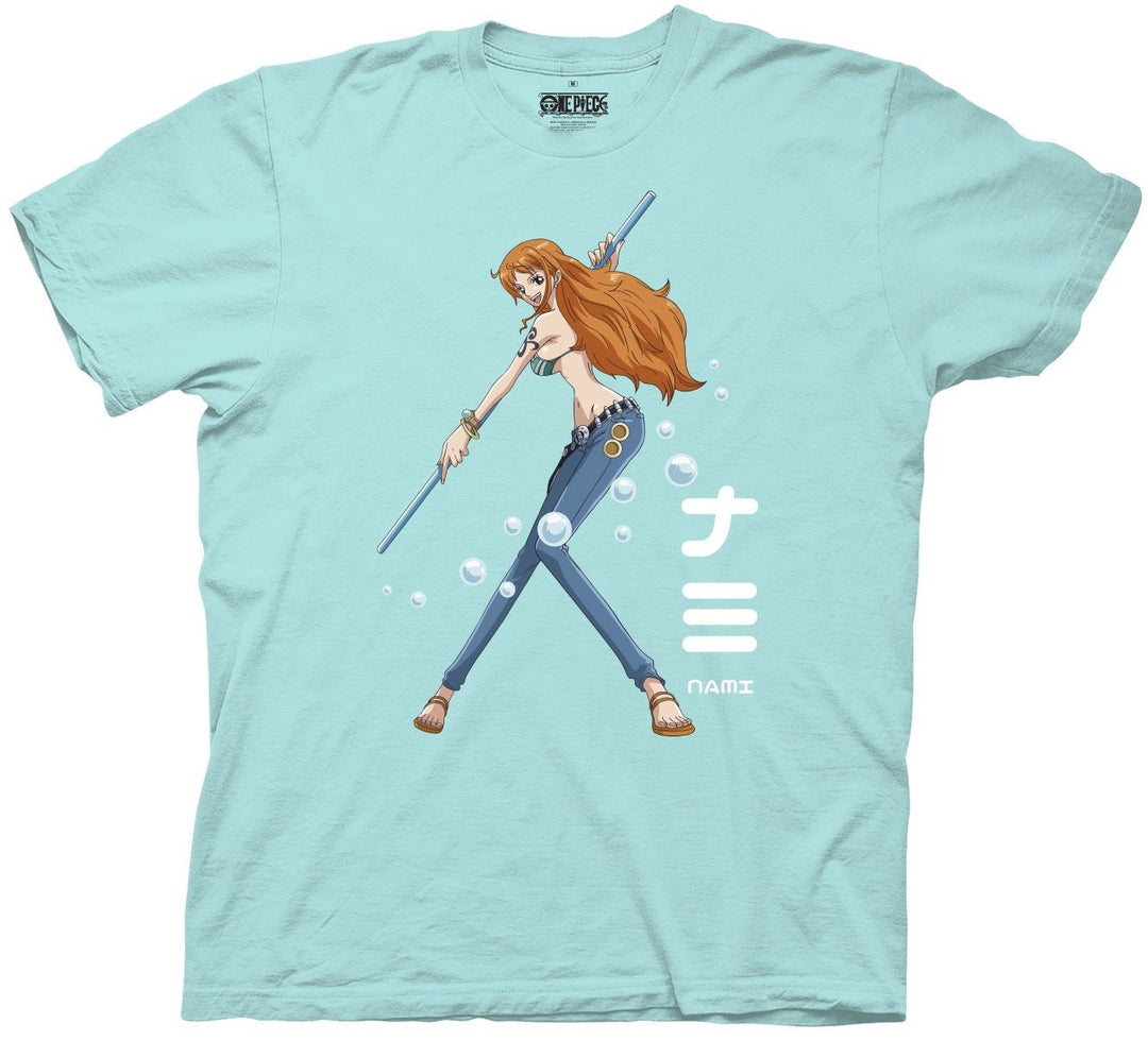 One Piece Nami Pose Anime Adult T-Shirt