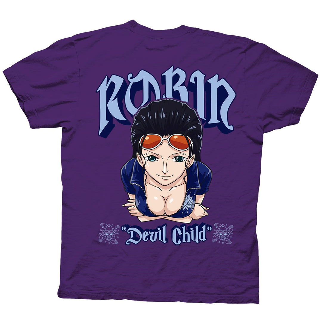 One Piece Robin Devil Child With Back Print Officially Licensed Adult T-Shirt