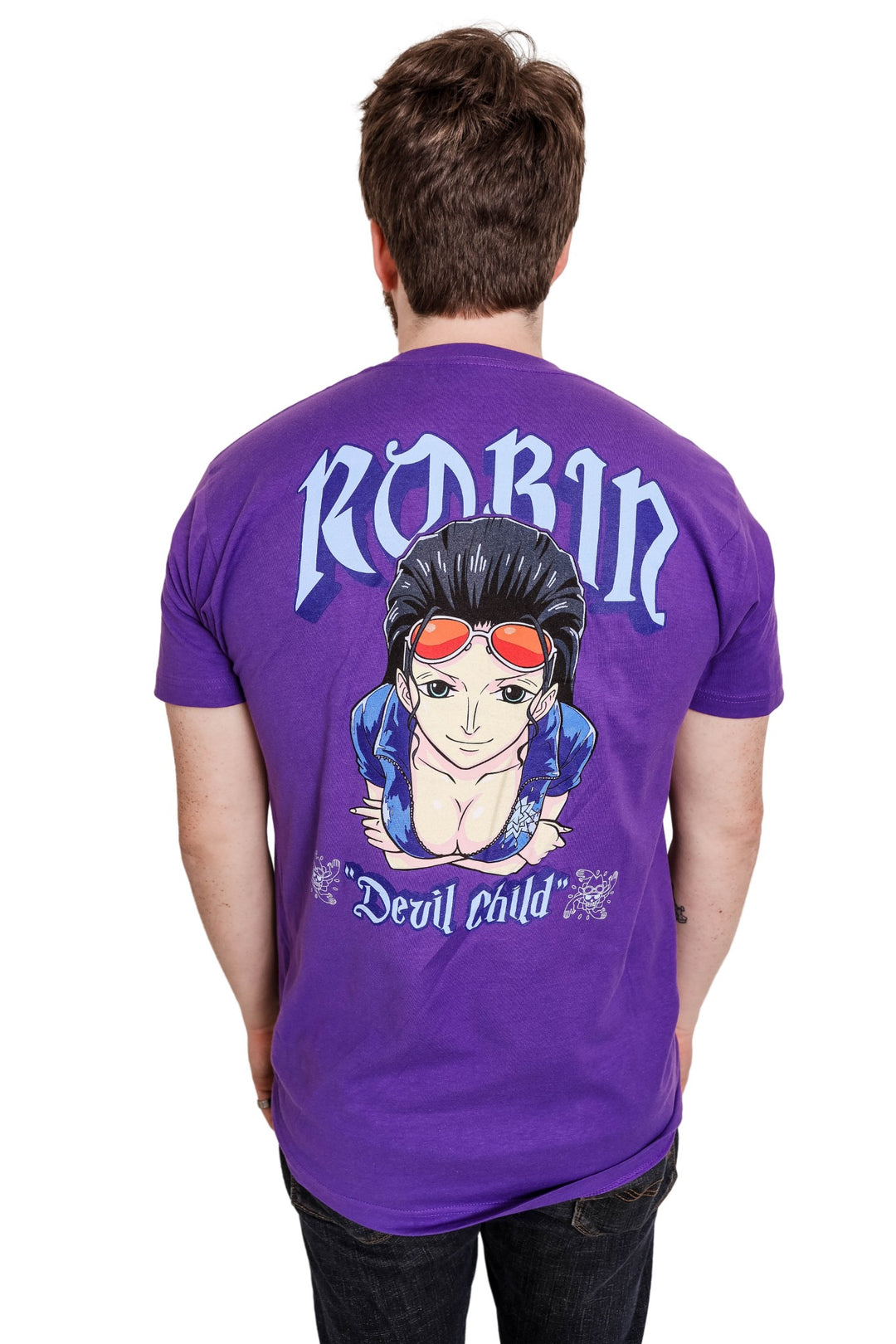 One Piece Robin Devil Child With Back Print Officially Licensed Adult T-Shirt