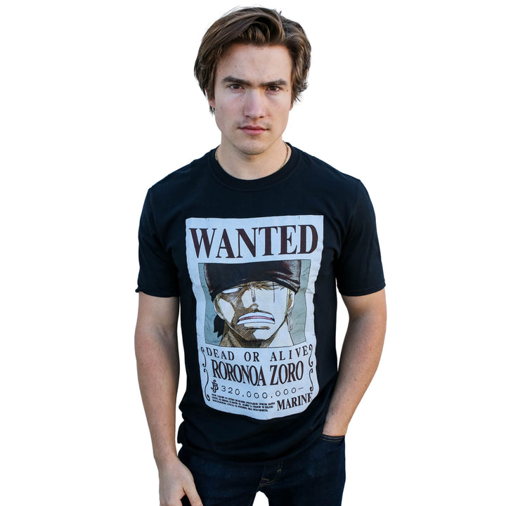 One Piece Roronoa Zoro Full Wanted Poster Anime Adult Unisex T-Shirt