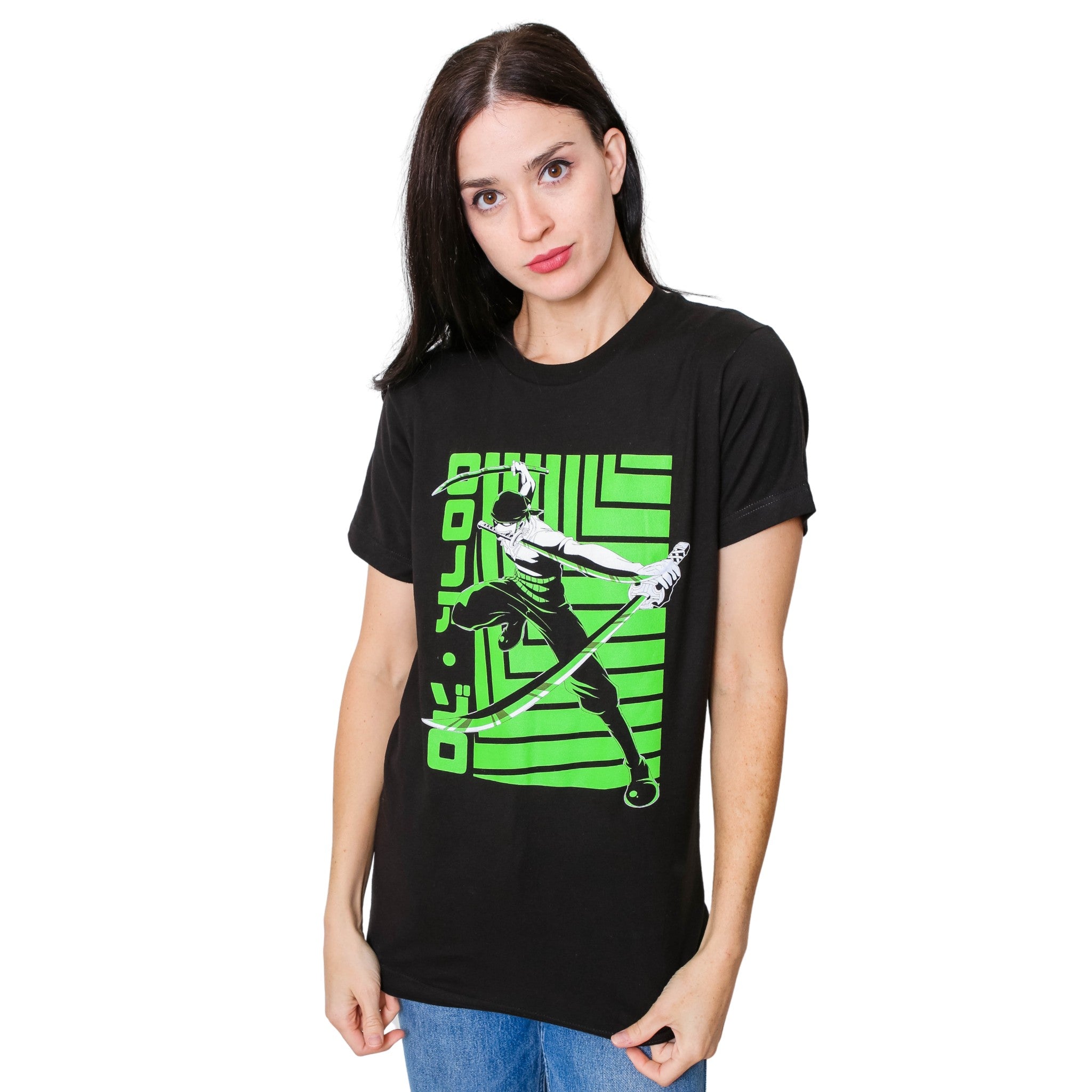 One Piece Roronoa Zoro Bandana Anime Adult Short-Sleeve Graphic T-Shirt