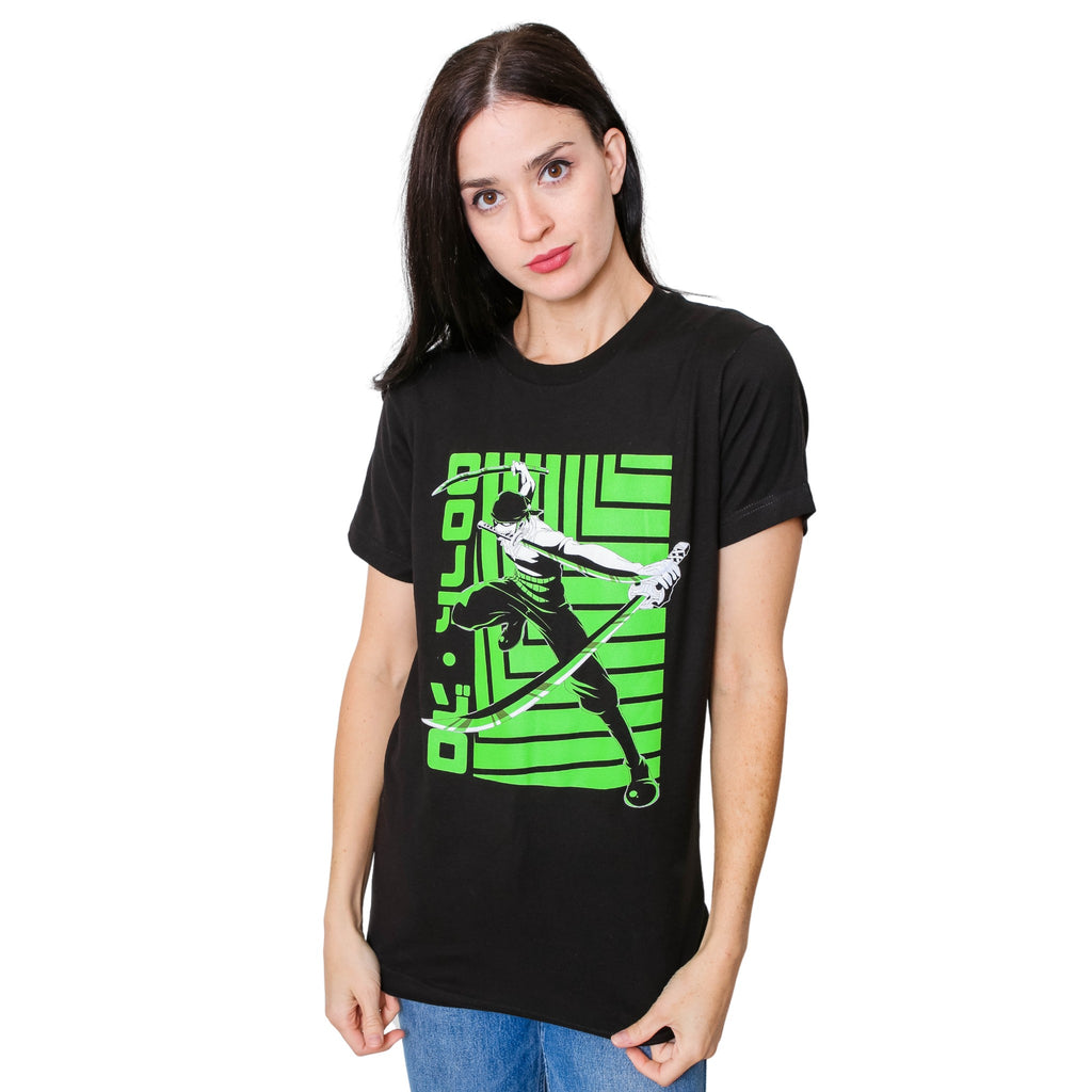 One Piece Roronoa Zoro Bandana Anime Adult Short-Sleeve Graphic T-Shirt
