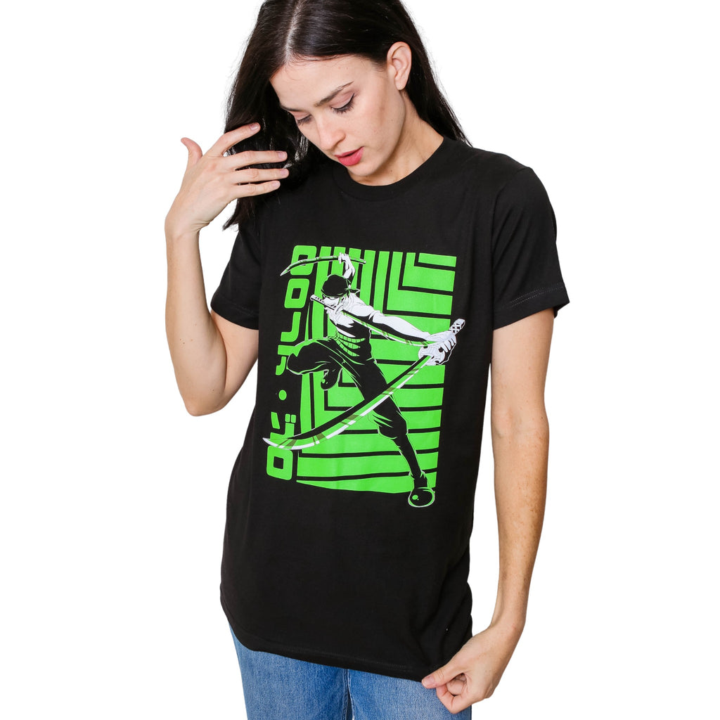 One Piece Roronoa Zoro Bandana Anime Adult Short-Sleeve Graphic T-Shirt