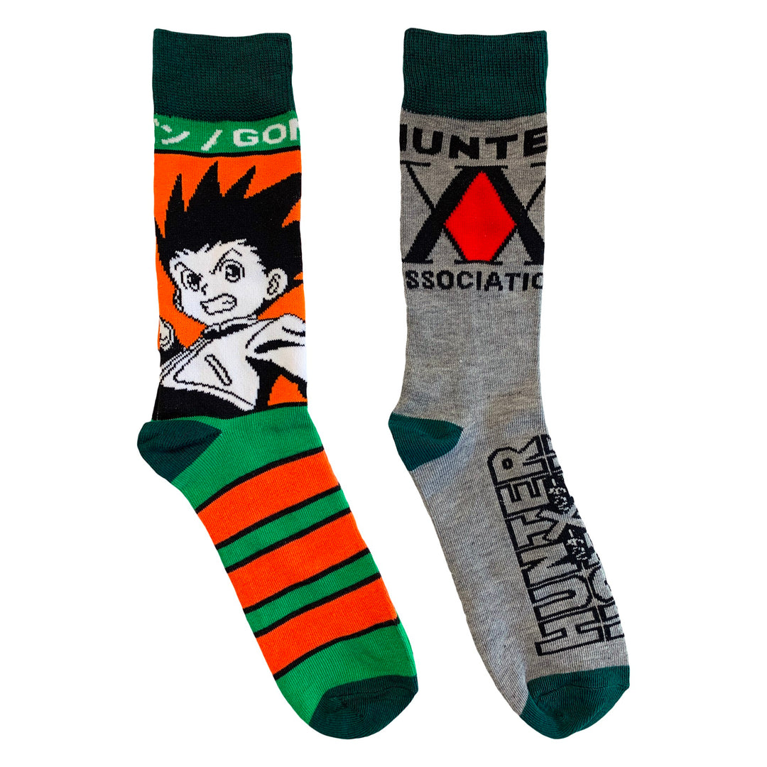 Hunter X Hunter Gon Freecss & Hunter Association 2 Pack Crew Socks