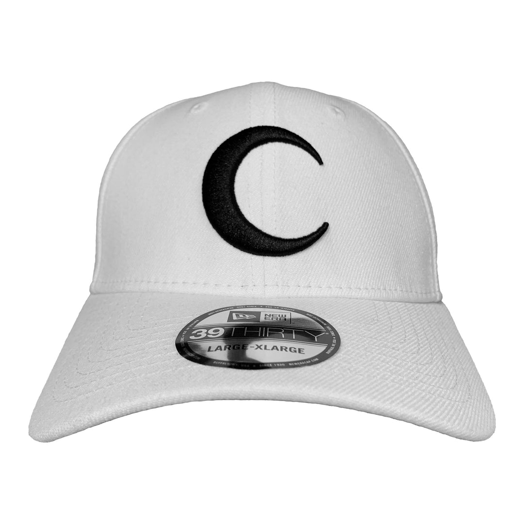 New Era Marvel Moon Knight Symbol White Color Block 39Thirty Fitted Hat Cap Medium/Large