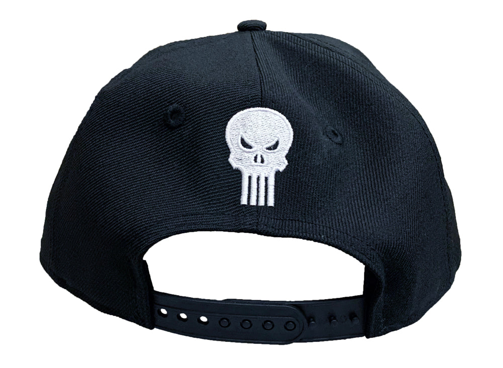 New Era 9FIFTY Snapback Hat Marvel Punisher Skull Logo Cap