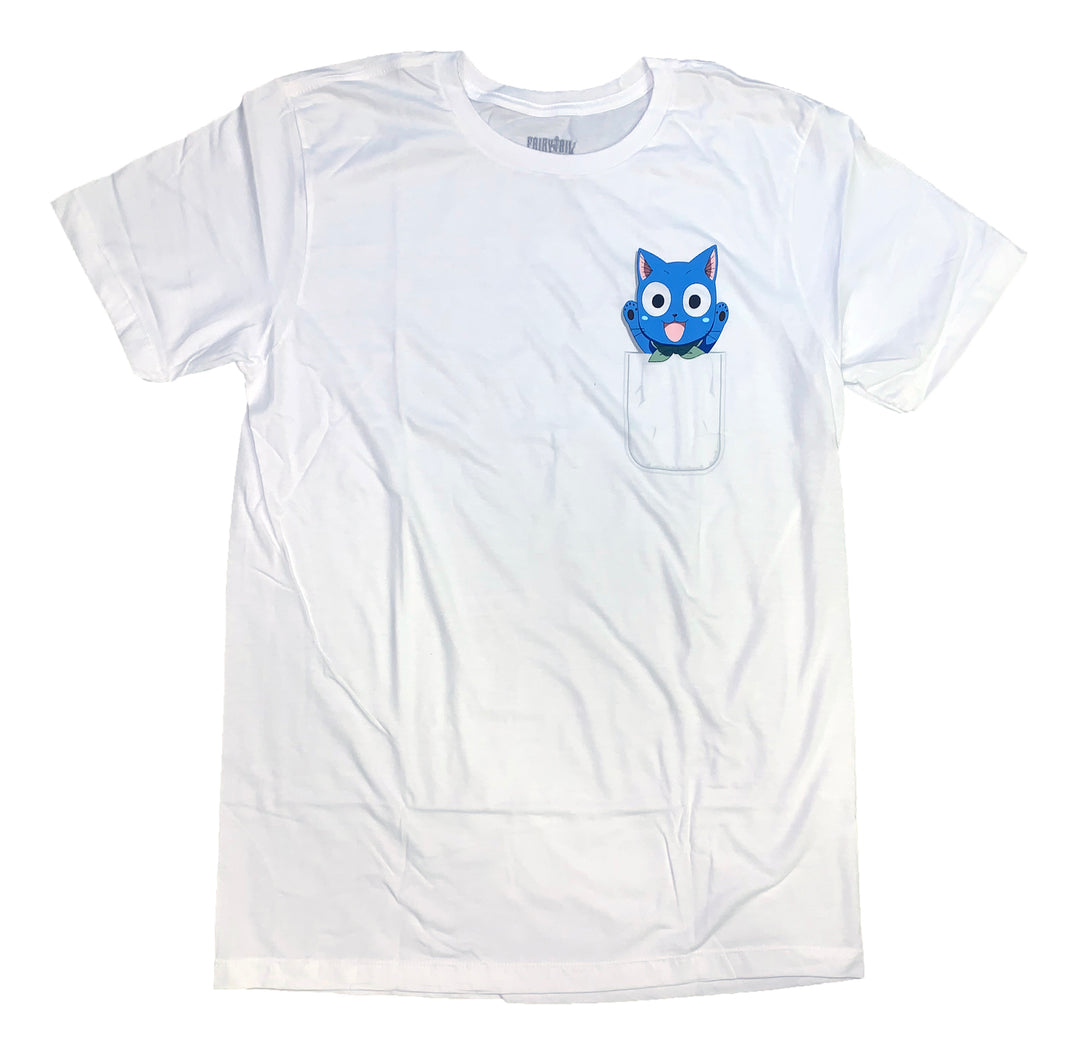 Fairy Tail Pocket Happy Anime Adult T-Shirt