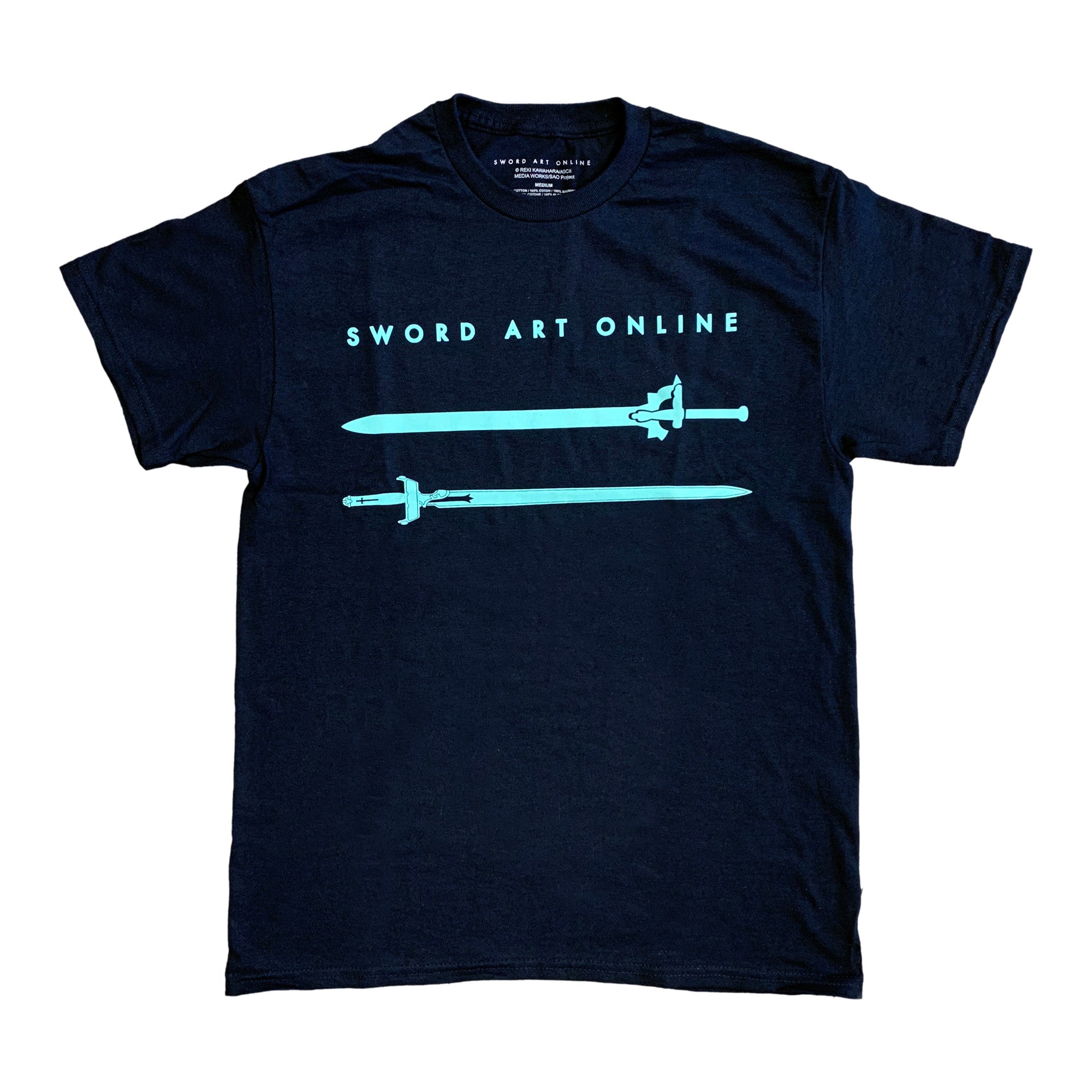 Sword Art Online Kirito Elucidator And Asuna Lambent Light Swords Adult T-Shirt