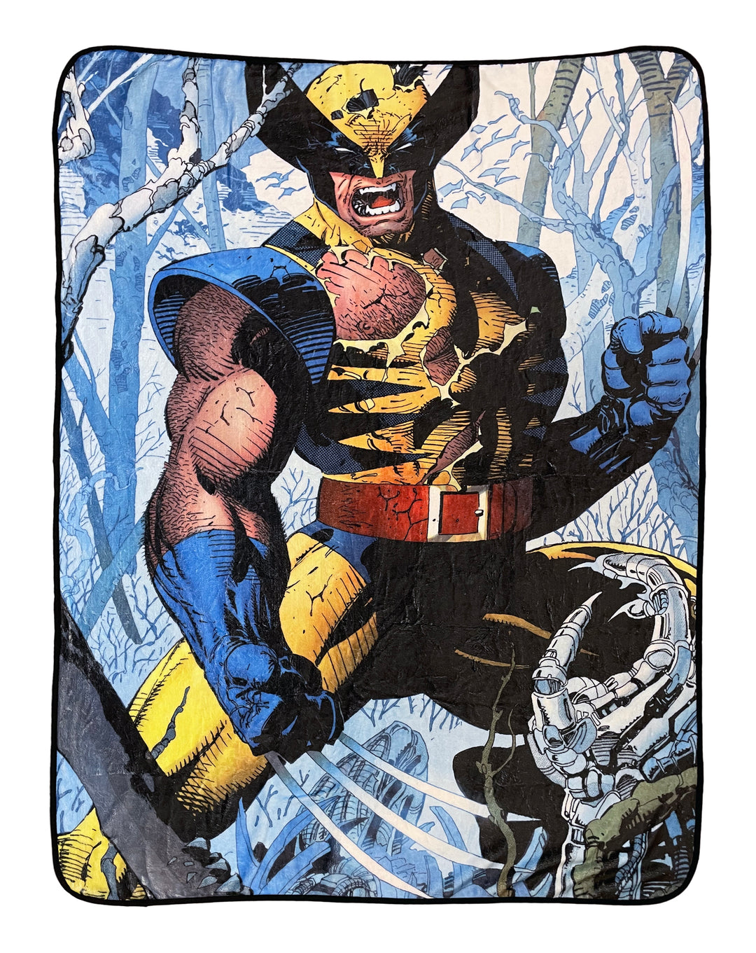 Marvel Wolverine Cover Jim Lee Fleece Throw Blanket