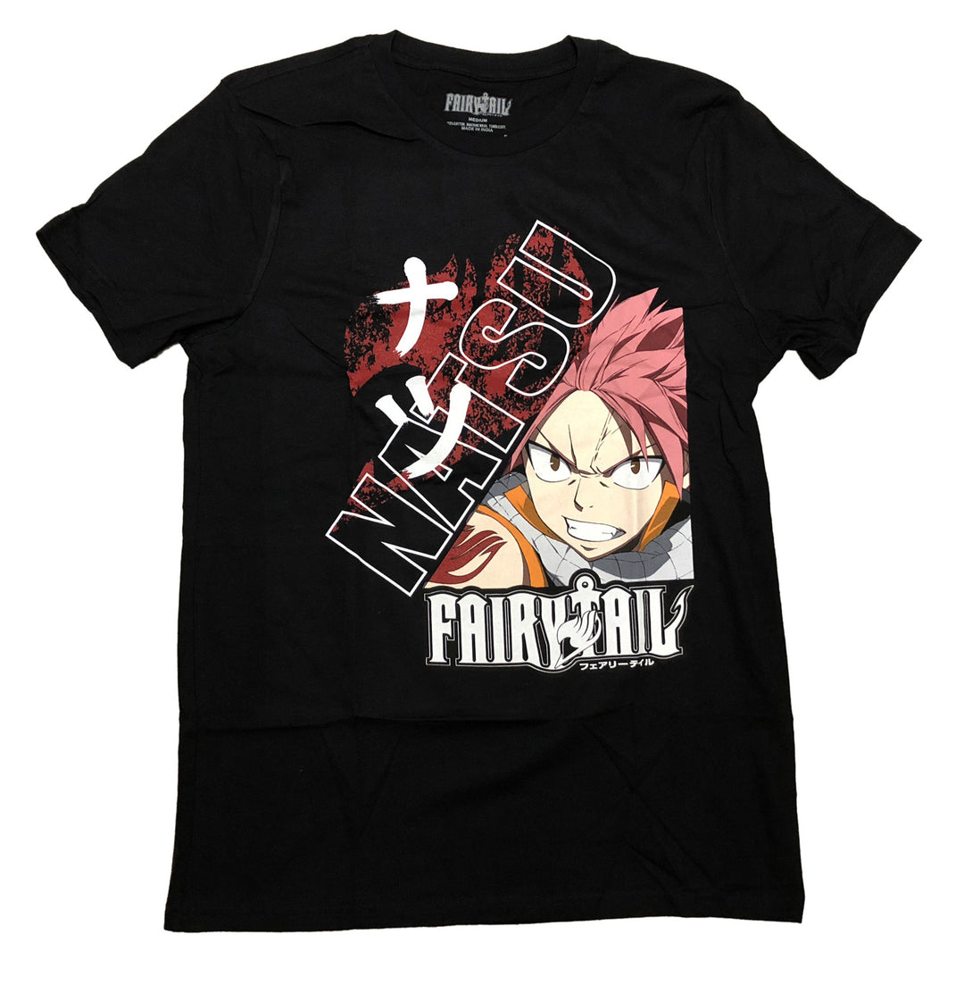 Fairy Tail Natsu Kanji Anime Adult T-Shirt