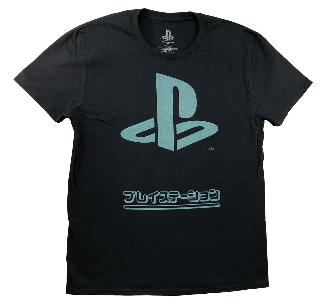 Sony Playstation Japanese Logo Adult T-Shirt