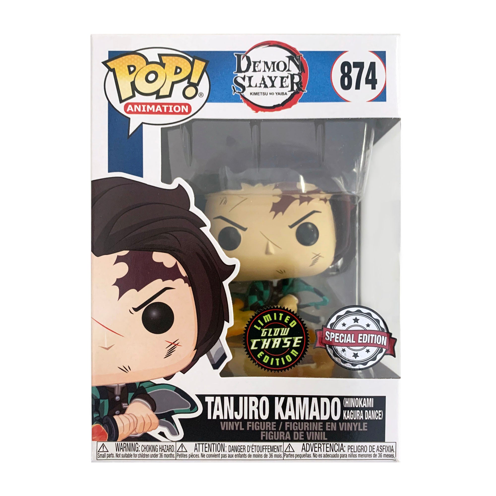 Funko Pop! Demon Slayer Tanjiro Kamado with Flaming Blade Chase Vinyl Figure